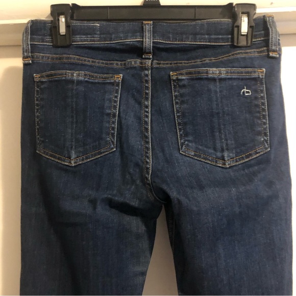 ❤️Rag & Bone Skinny Dark Wash Blue Jeans Parliament Size 26 - Picture 5 of 9